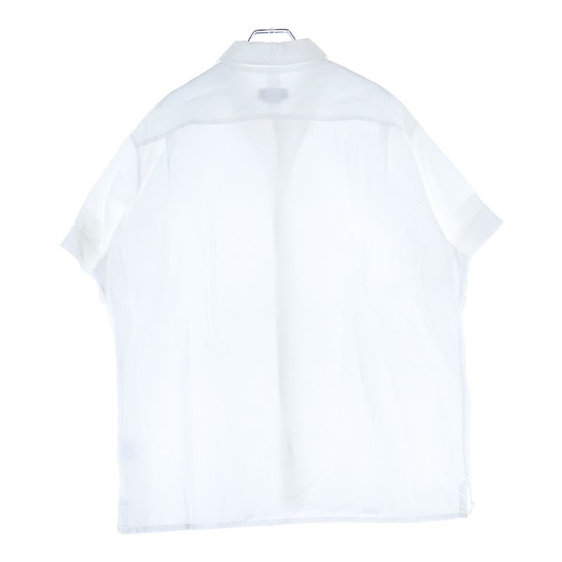 Hermes Oversized Short-sleeved Shirt With Serie Buttons White