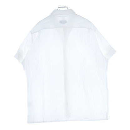 Hermes Oversized Short-sleeved Shirt With Serie Buttons White