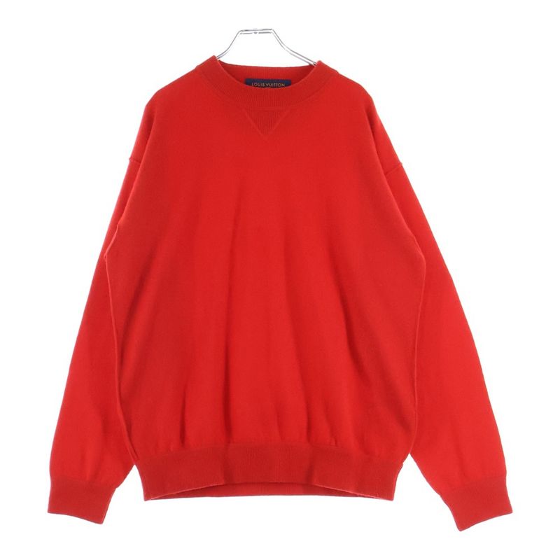 Louis Vuitton 19SS Inside Out Crewneck Knit Sweater Red Rm191 JZE Hgn62w
