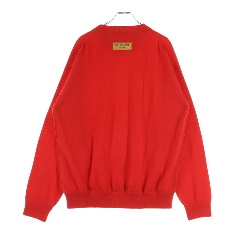 Louis Vuitton 19SS Inside Out Crewneck Knit Sweater Red Rm191 JZE Hgn62w