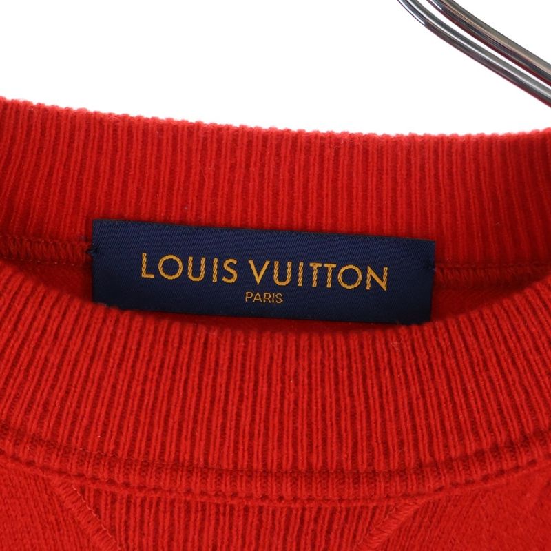 Louis Vuitton 19SS Inside Out Crewneck Knit Sweater Red Rm191 JZE Hgn62w