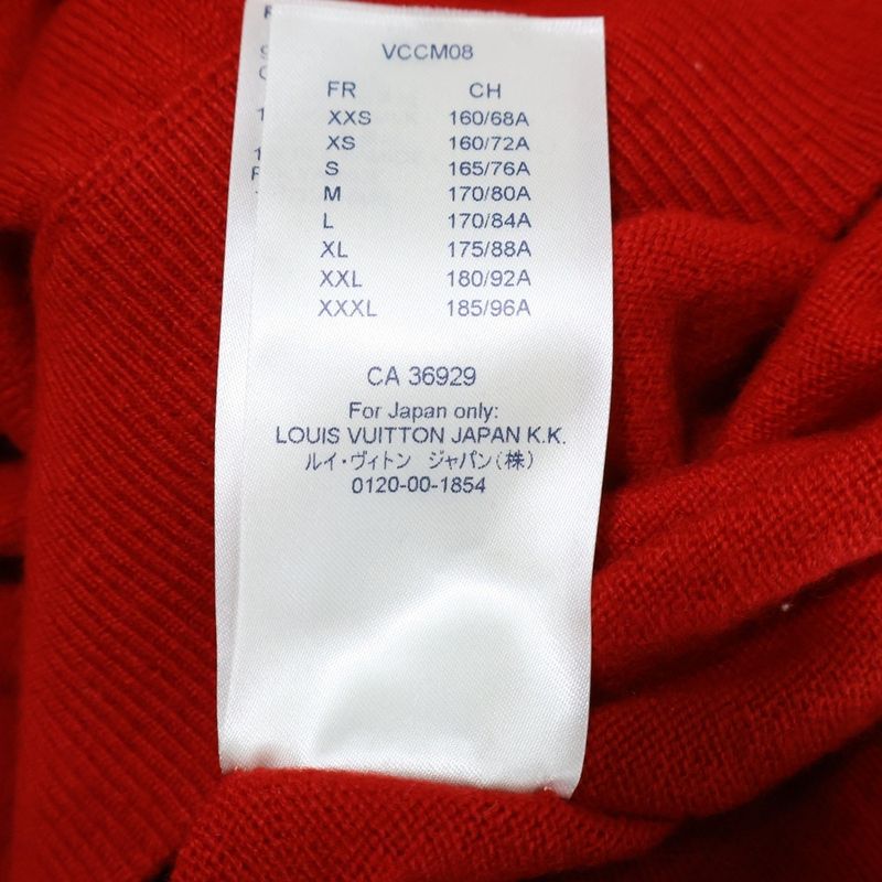 Louis Vuitton 19SS Inside Out Crewneck Knit Sweater Red Rm191 JZE Hgn62w