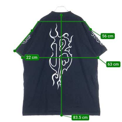 Balenciaga 24SS Dark Web Oversized Short Sleeve T-shirt Black 739028 Tpvn5