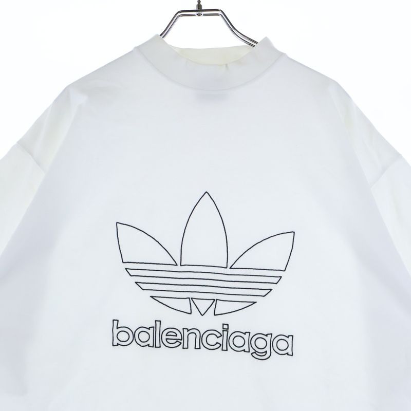 Balenciaga 23SS ×adidas Adidas Trefoil Logo Oversized T-shirt Short Sleeve Crew