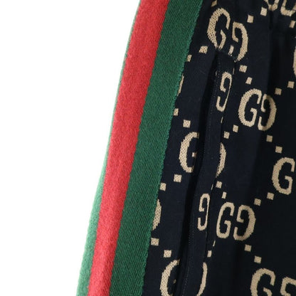 Gucci 22AW Sherry Line Tape Ggmonogram Jersey Cotton Jogger Pants Multi 695976