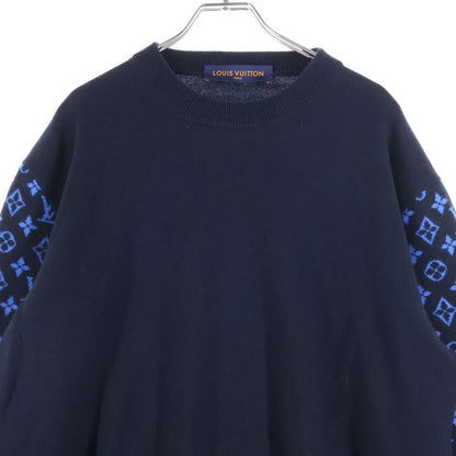 Louis Vuitton 23AW Monogram Sleeve Trimmed Cashmere Mix Wool Knit Sweater
