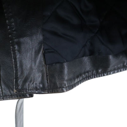 Balenciaga 18AW Personalized Painted Biker Leather Jacket Black 507786 Tyh15