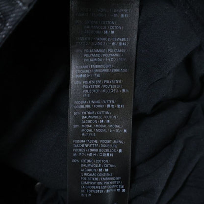 Balenciaga 21AW Slashed Loose Fit Pants Slashed Loose Fit Denim Pants Black