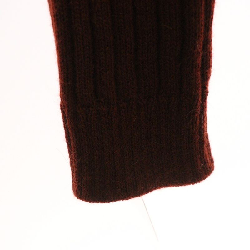 Gucci Ribbed Turtleneck Long-sleeved Knit Sweater Brown 626086 Xkbe7