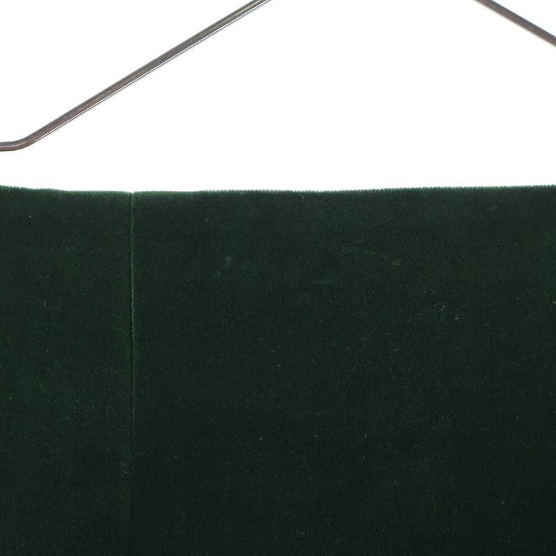 Chanel Velour Velvet Tight Medium Skirt Green Women