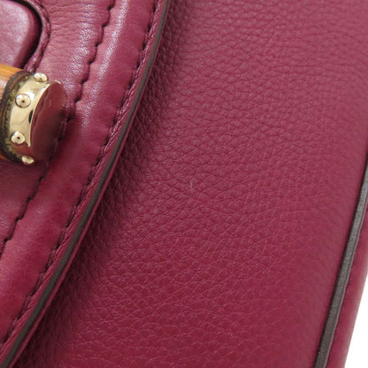 Gucci 254834 Bamboo 2-way Handbag Calf Women