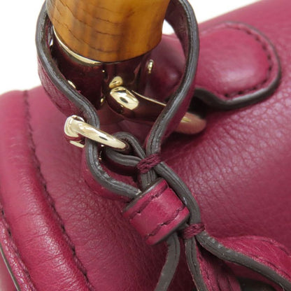 Gucci 254834 Bamboo 2-way Handbag Calf Women