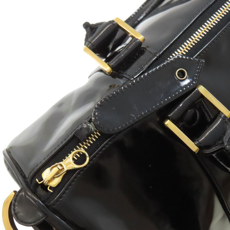 Chanel Coco Mark 2WAY Gold Hardware Boston Bag Enamel Women