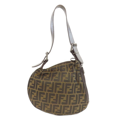 Fendi One Shoulder Zucca Pattern Shoulder Bag Canvas Women