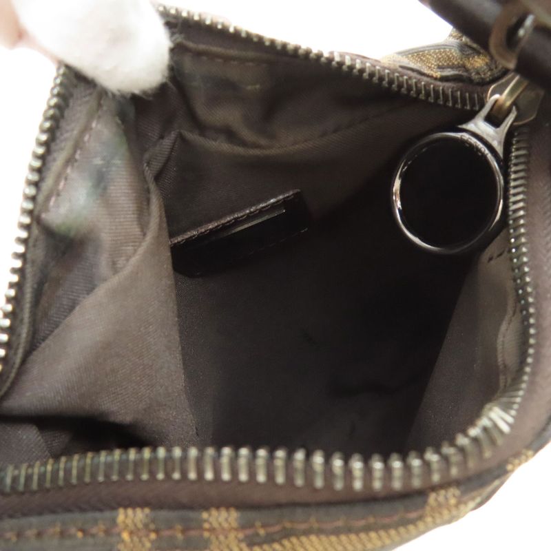 Fendi One Shoulder Zucca Pattern Shoulder Bag Canvas Women