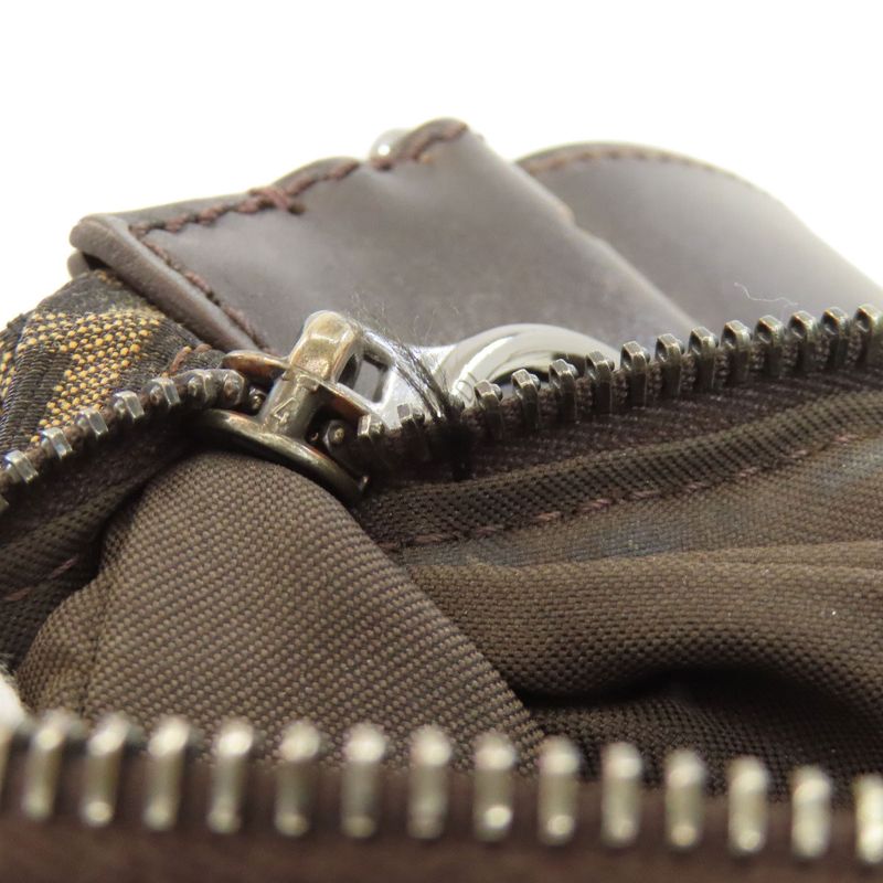 Fendi One Shoulder Zucca Pattern Shoulder Bag Canvas Women