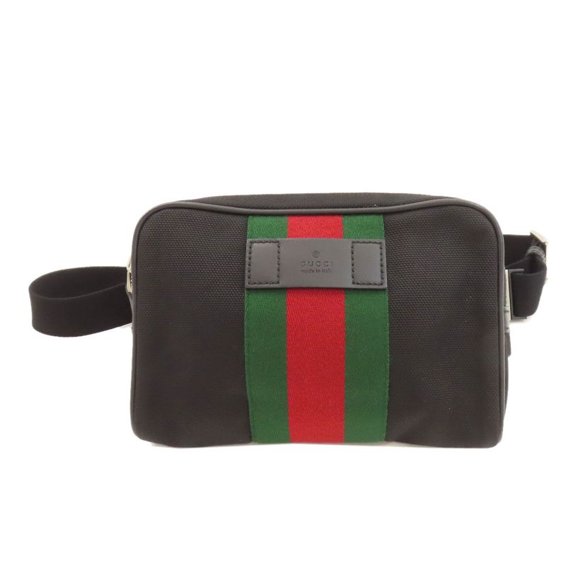 Gucci 630919 Outlet Sherry Line Hip Bag Waist Bag Canvas Women