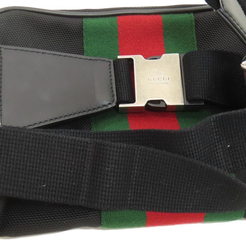 Gucci 630919 Outlet Sherry Line Hip Bag Waist Bag Canvas Women