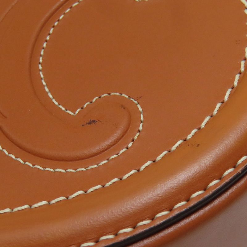 Celine Oval Purse Cuir Triomphe Shoulder Bag Calf Women