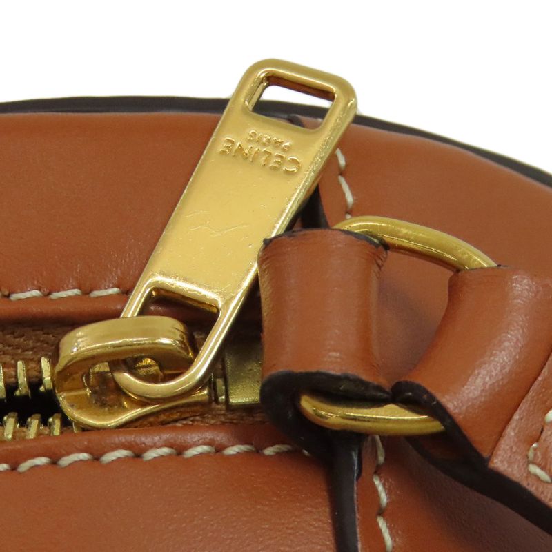 Celine Oval Purse Cuir Triomphe Shoulder Bag Calf Women