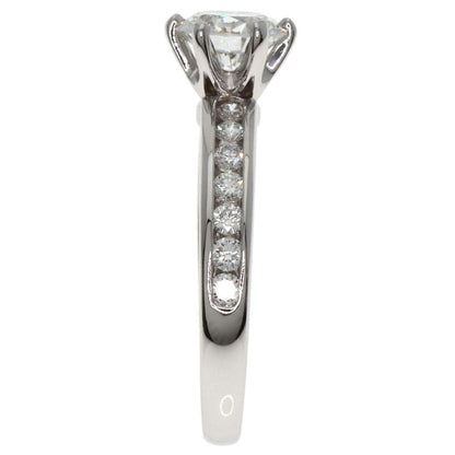 Tiffany & Co Solitaire Channel-set Diamond Ring And Ring Pt950 Ladies