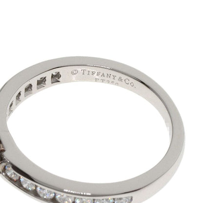 Tiffany & Co Solitaire Channel-set Diamond Ring And Ring Pt950 Ladies