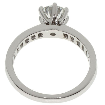 Tiffany & Co Solitaire Channel-set Diamond Ring And Ring Pt950 Ladies