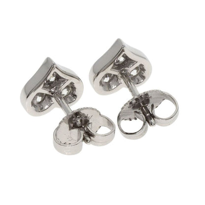Tiffany & Co Sentimental Heart Diamond Earrings Pt950 Ladies