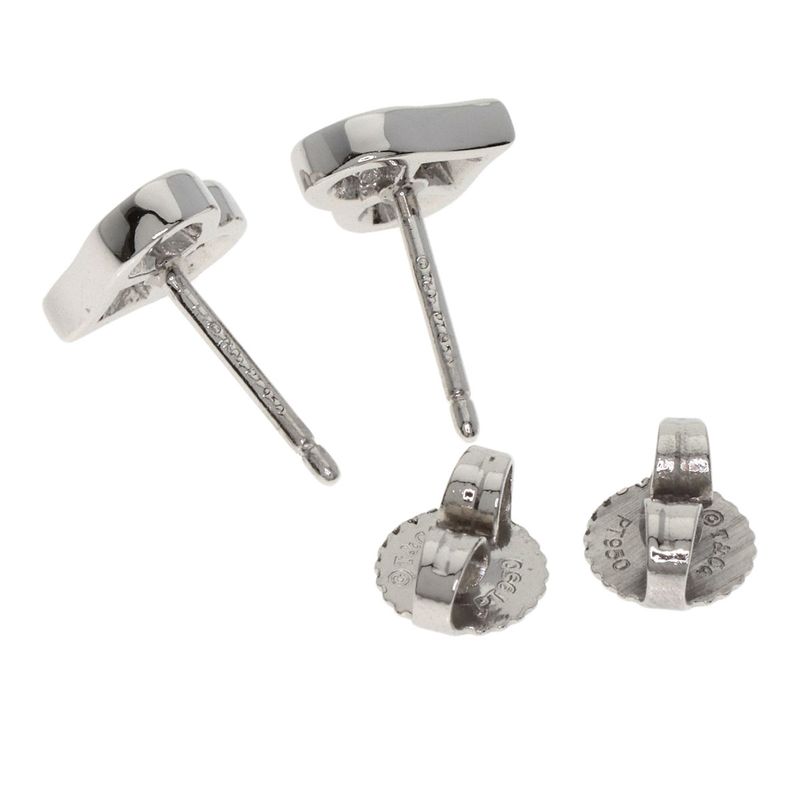 Tiffany & Co Sentimental Heart Diamond Earrings Pt950 Ladies
