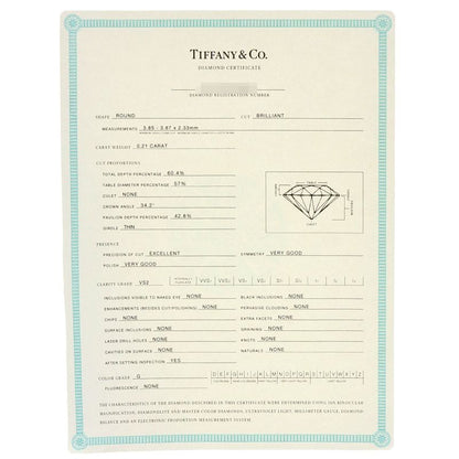 Tiffany & Co Dots Diamond Ring - Pt950 Ladies