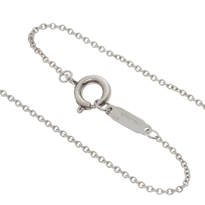 Tiffany & Co Sentimental Heart Diamond Necklace Pt950 Ladies