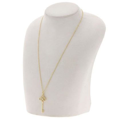 Tiffany & Co Crown Key Diamond Necklace 18K Yellow Gold Ladies