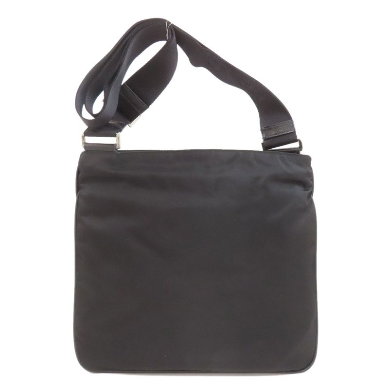 Prada Logo Hardware Shoulder Bag Nylon Women