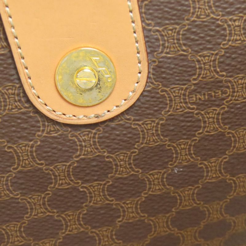 Celine Macadam Pattern Shoulder Bag PVC Ladies