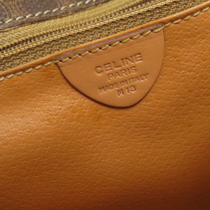 Celine Macadam Pattern Shoulder Bag PVC Ladies