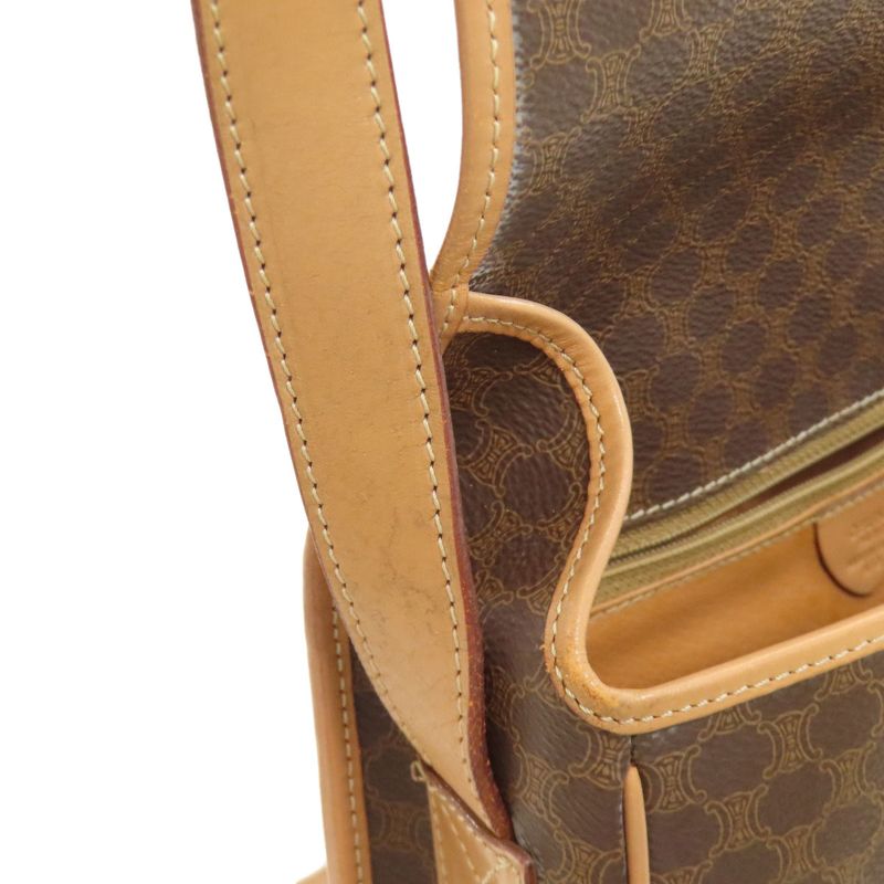 Celine Macadam Pattern Shoulder Bag PVC Ladies