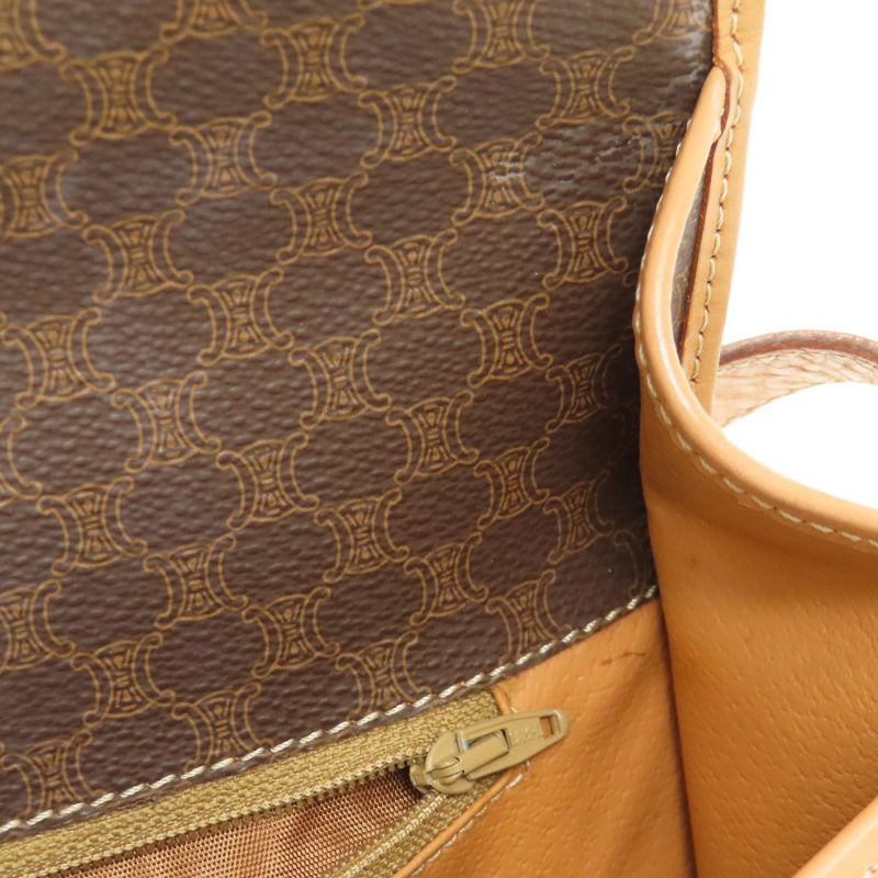 Celine Macadam Pattern Shoulder Bag PVC Ladies