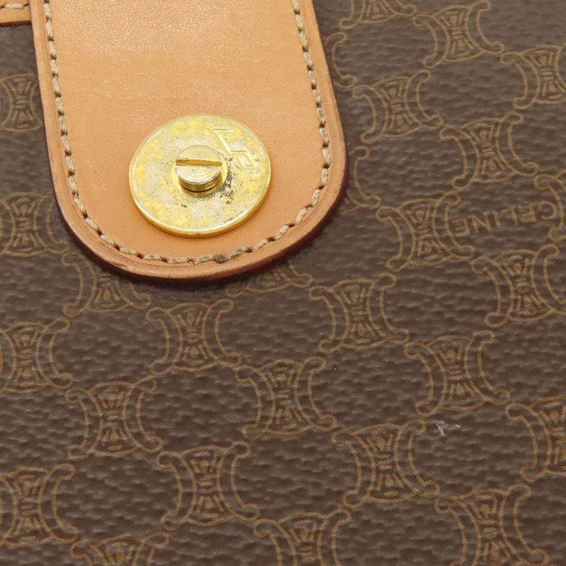 Celine Macadam Pattern Shoulder Bag PVC Ladies