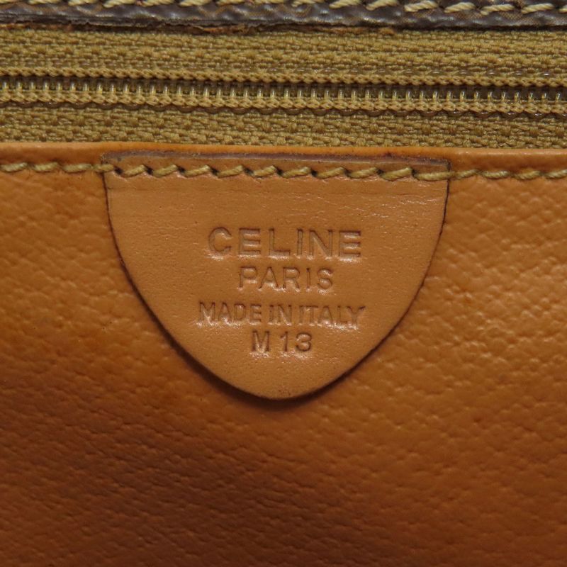 Celine Macadam Pattern Shoulder Bag PVC Ladies