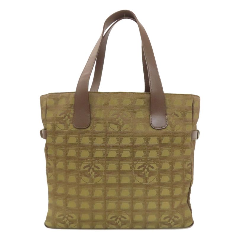 Chanel New Travel Line Tote Bag Nylon Jacquard Women