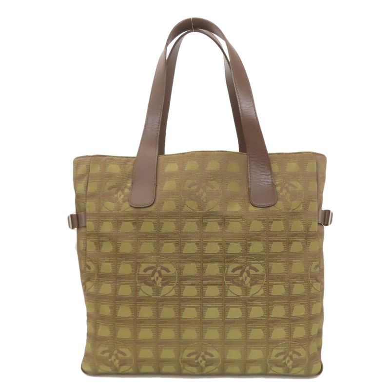 Chanel New Travel Line Tote Bag Nylon Jacquard Women