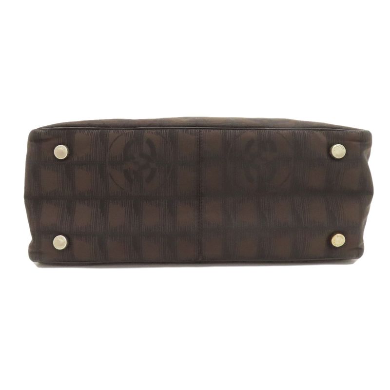 Chanel New Travel Line PM Tote Bag Nylon Jacquard Women