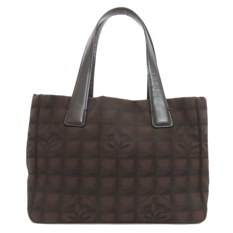 Chanel New Travel Line PM Tote Bag Nylon Jacquard Women