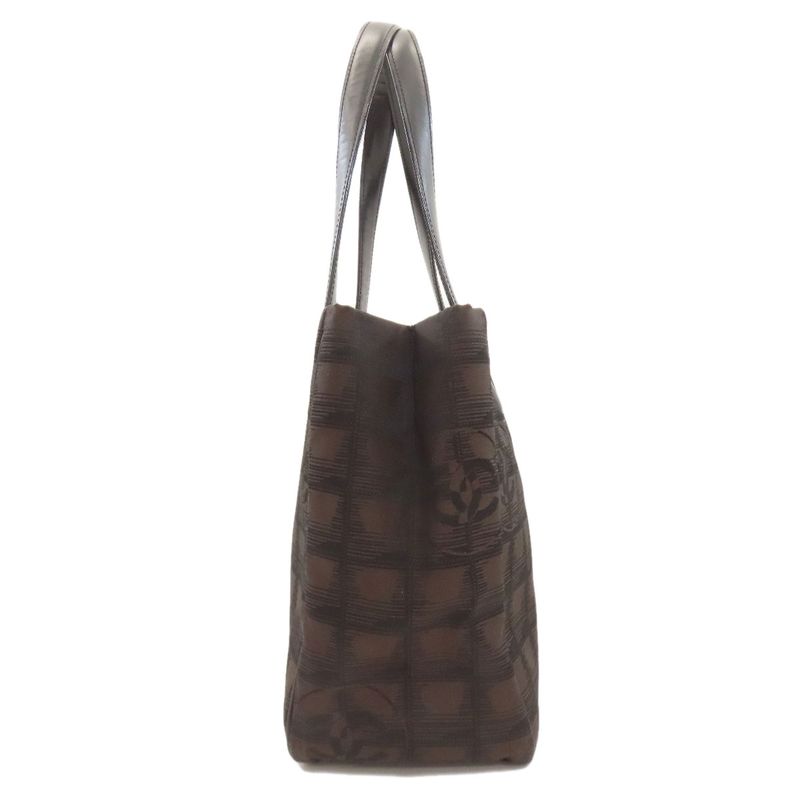 Chanel New Travel Line PM Tote Bag Nylon Jacquard Women