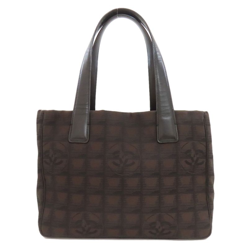 Chanel New Travel Line PM Tote Bag Nylon Jacquard Women