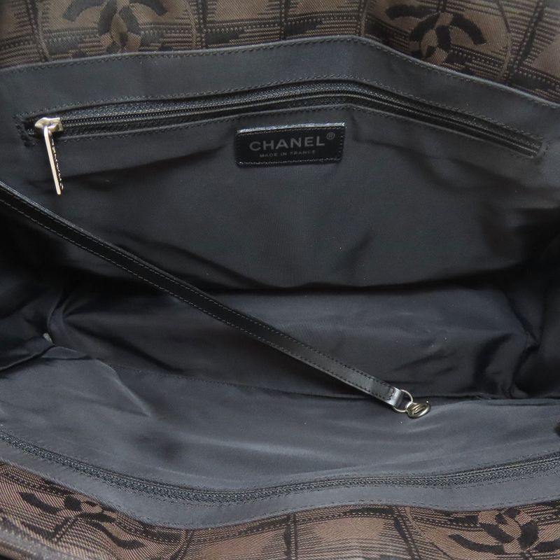 Chanel New Travel Line PM Tote Bag Nylon Jacquard Women