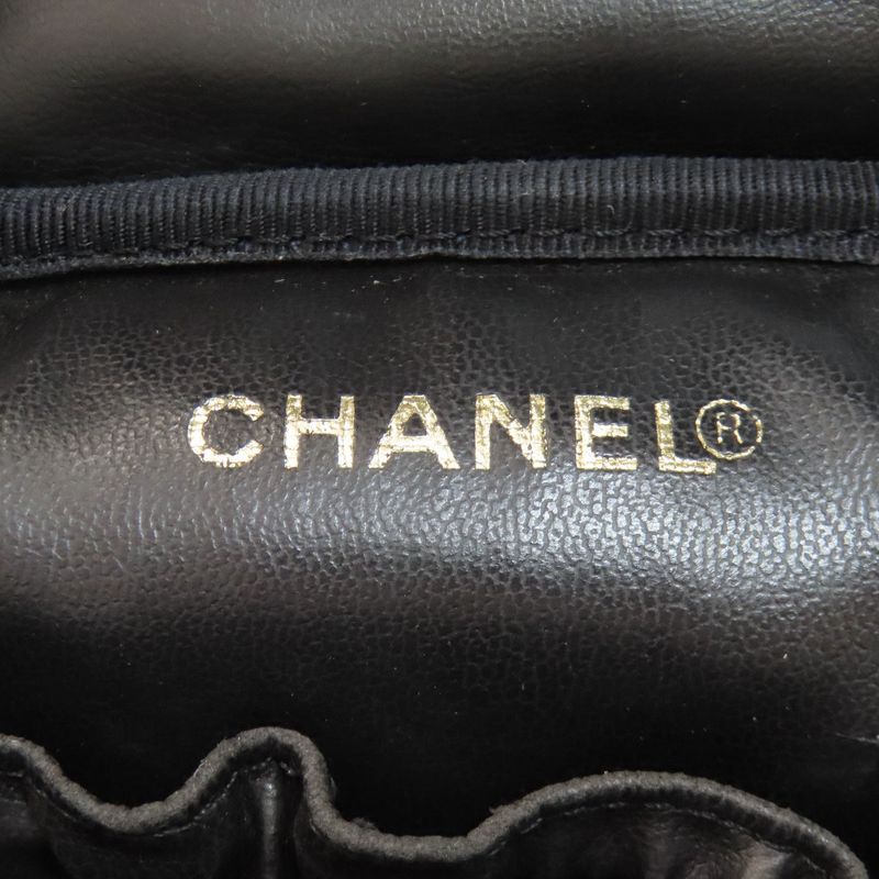 Chanel Coco Mark Vanity Gold Hardware Handbag Grained Calfskin Women