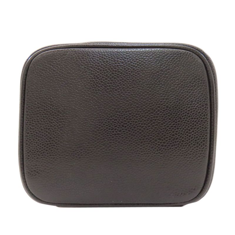 Chanel Coco Mark Vanity Gold Hardware Handbag Grained Calfskin Women