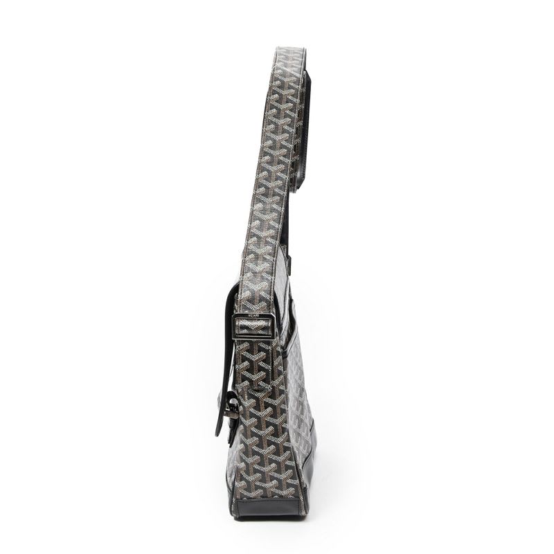 Goyard Gran Blue Black Goyardin Canvas