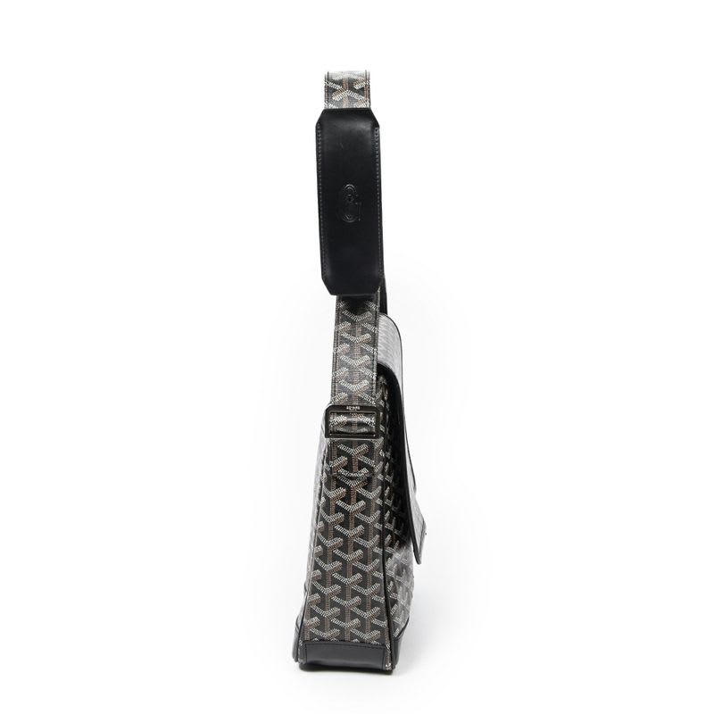 Goyard Gran Blue Black Goyardin Canvas
